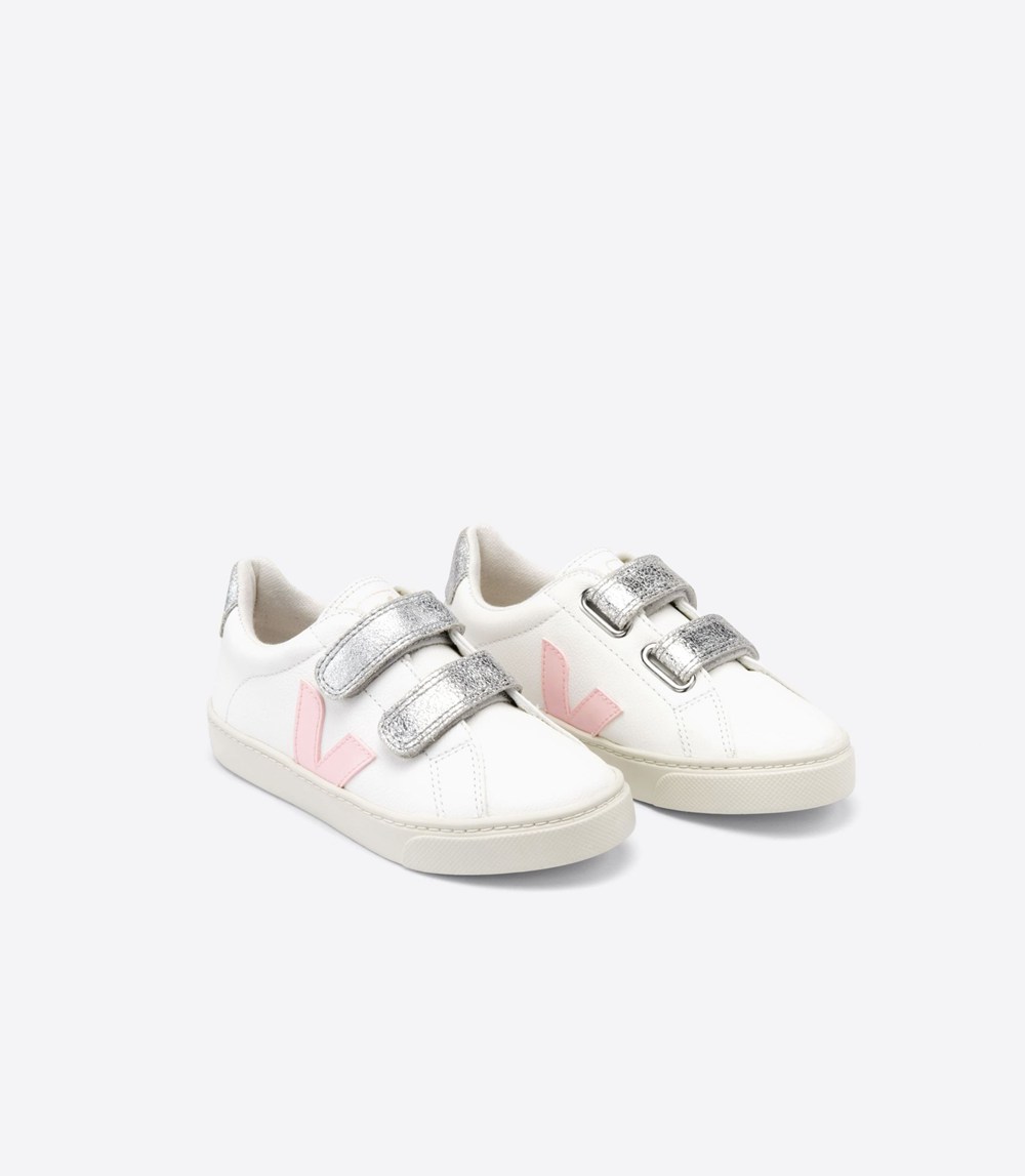 Veja Sneakers Copii - Esplar Velcro Chromefree - Albi - 8472650-ZY